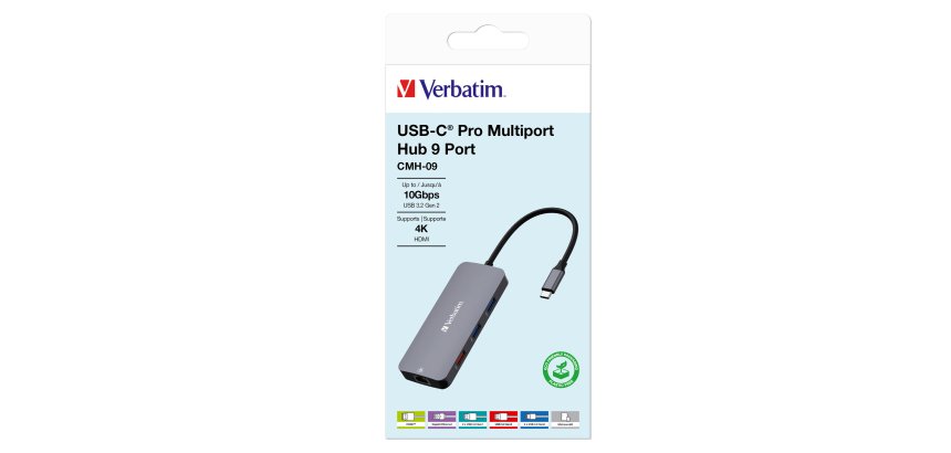Verbatim - USB-C Pro Multiport Hub 9 Port - 32152