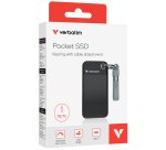 SSD Portatile Pocket USB 3.2 GEN 2 - 1 TB -Nero/Grigio Verbatim - 32190