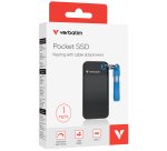 SSD Portatile Pocket USB 3.2 GEN 2 - 1 TB - Nero/Blu- Verbatim - 32191