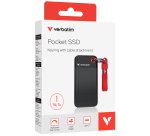 SSD Portatile Pocket USB 3.2 GEN 2 - 1 TB - Nero/Rosso -Verbatim - 32192