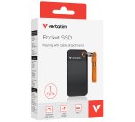 SSD Portatile Pocket USB 3.2 GEN 2 - 1 TB - Nero/Arancio Verbatim - 32193