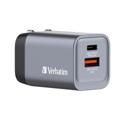 Adattatore da viaggio GNC-35 - 1x USB-C PD 35W, 1x USB-A QC 3.0 35W - Verbatim - 32200