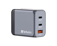 Adattatore da viaggio GNC-65 - 2x USB-C PD 65W, 1x USB-A QC 3.0 65W - Verbatim - 32201