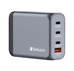 Adattatore da viaggio GNC-100 - 2x USB-C PD 1x USB-C PD 65W, 1x USB-A QC 3.0 100W - Verbatim - 32202