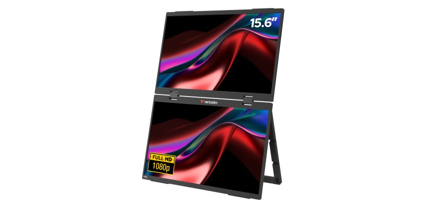 Monitor - portatile - 15.6"- dual LIGHT - Verbatim