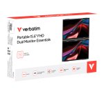 Monitor - portatile - 15.6"- dual LIGHT - Verbatim