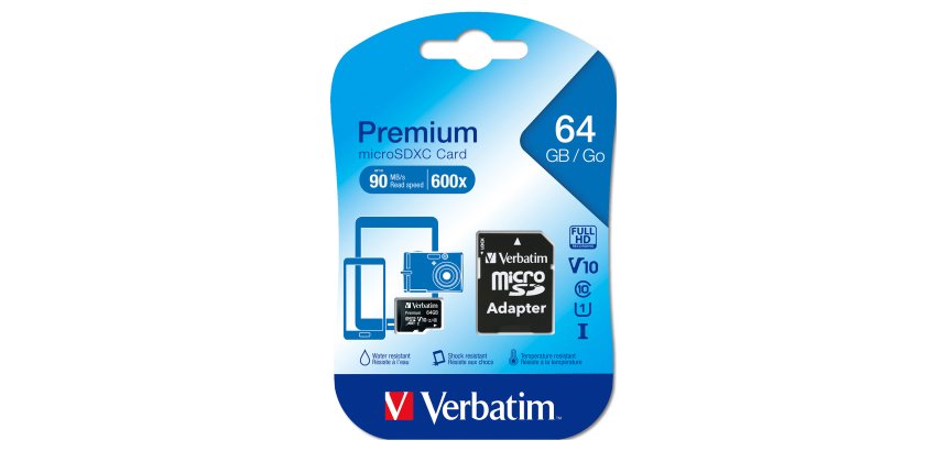 Verbatim Premium 64 GB MicroSDXC Class 10