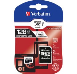 Verbatim Premium 128 GB MicroSDXC UHS-I Class 10