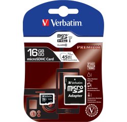 Verbatim Premium 16 GB MicroSDHC Class 10