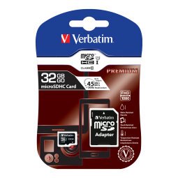 Verbatim - flash memory card - 32 GB - microSDHC