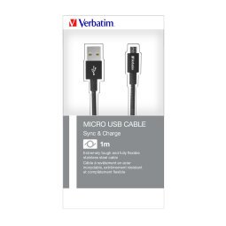 Verbatim Sync and Charge USB cable - USB to Micro-USB Type B - 1 m