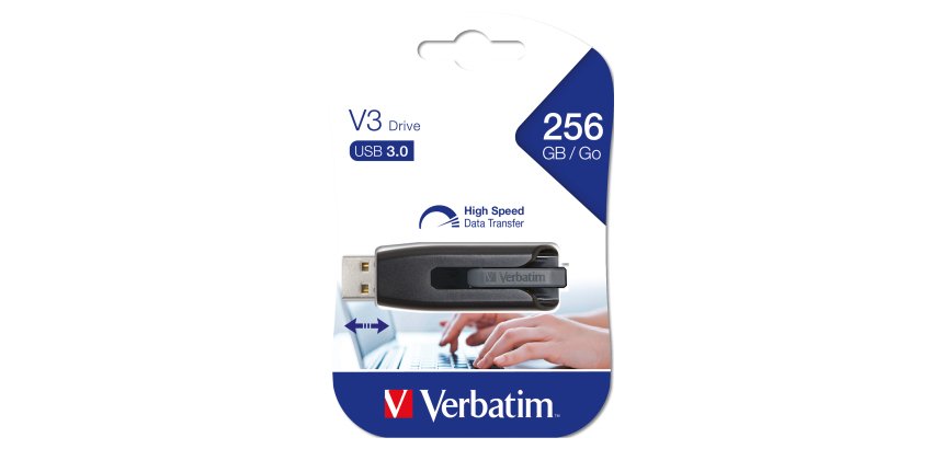 Verbatim V3 - USB 3.0 Drive 256 GB - Black