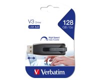 Verbatim - Usb 3.0 Superspeed Store'N'Go V3 Drive - Nero - 49175 - 128GB