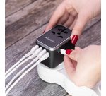 Verbatim - Adattatore da viaggio UTA-04 PD61W / QC / 3xUSB / 2xType-C