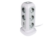 Verbatim - torre di alimentazione - multi-spina EUPT-01 con 2 x USB-C / 2 x USB-A