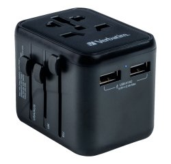 Verbatim - Adattatore viaggio UTA-02 con 2 x USB-A