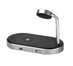 Verbatim - Supporto di ricarica 3-in-1 - WCS-02 - ricarica via cavo e wireless