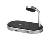 Verbatim - Supporto di ricarica 3-in-1 - WCS-02 - ricarica via cavo e wireless