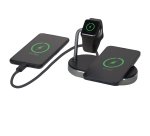 Verbatim - Supporto di ricarica 3-in-1 - WCS-02 - ricarica via cavo e wireless
