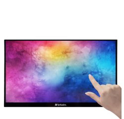 Verbatim 49591 computer monitor 35.6 cm (14") 1920 x 1080 pixels Full HD LCD Touchscreen Black