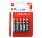 Pila ministilo AAA - 1,5V - alcaline - 49874 - Verbatim - blister 10 pezzi