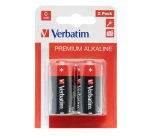 Pila mezzatorcia - C - 49922 - alcalina - Verbatim - blister 2 pezzi