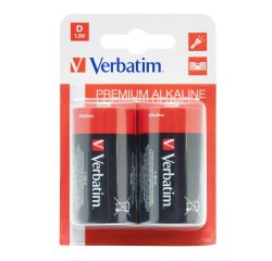 Pila torcia - D - 49923 - alcalina - Verbatim - blister 2 pezzi