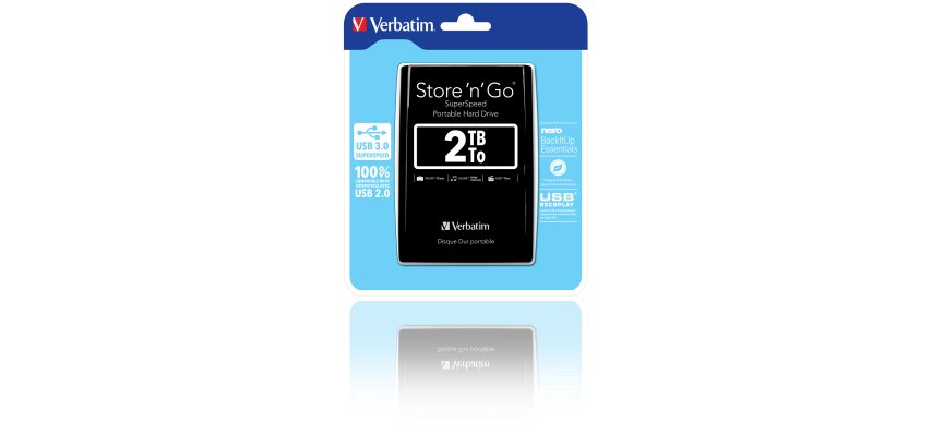 Verbatim - Hard disk portatile Store 'N'Go Usb 3.0 - Nero - 53177 - 2TB