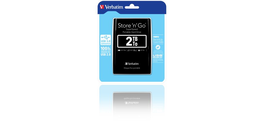 Verbatim - Hard disk portatile Store 'N'Go Usb 3.0 - Nero - 53177 - 2TB