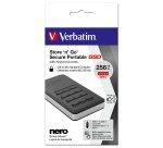 Verbatim - Memoria SSD portatile Store 'N'Go Usb 3.1 - con tastierino numerico - 53402 - 256GB
