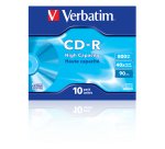 Verbatim - Scatola 10 CD-R Data Life Jewel Case serigrafato - 1X-40X - 43428 - 800MB