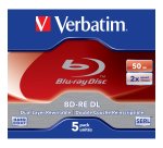 Verbatim - Scatola 5 Blu Ray BD-RE DL Jewel Case - rescrivibile - 43760 - 50GB