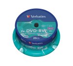 Verbatim - Confezione 25 DVD-RW - argento lucido - serigrafato - 43639 - 4,7GB