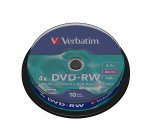 Verbatim - Scatola 10 DVD-RW - serigrafato - 43552 - 4,7GB