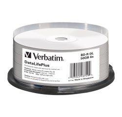 Verbatim - Scatola 25 Blu Ray BD-R - stampabile - 43749 - 50GB