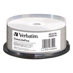 Verbatim DataLifePlus - BD-R DL x 25 - 50 GB - storage media