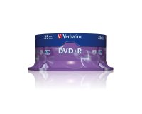 Verbatim - Scatola 25 DVD+R - serigrafato - 43500 - 4,7GB