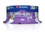 Verbatim - Scatola 25 DVD+R Dual Layer - serigrafato Spindle - 43667 - 8,5GB