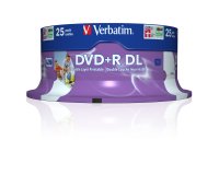 Verbatim - Scatola 25 DVD+R Dual Layer - serigrafato Spindle - 43667 - 8,5GB