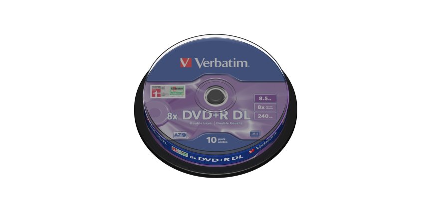 Verbatim - Scatola 10 DVD+R Dual Layer - serigrafato Spindle - 43666 - 8,5GB