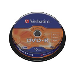 Verbatim - Scatola 25 DVD-R - serigrafato - 43522 - 4,7GB