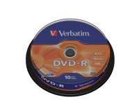 Verbatim - Scatola 10 DVD-R - serigrafato - 43523 - 4,7GB