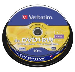 Verbatim - Scatola 10 DVD+RW - 43488 - 4,7GB