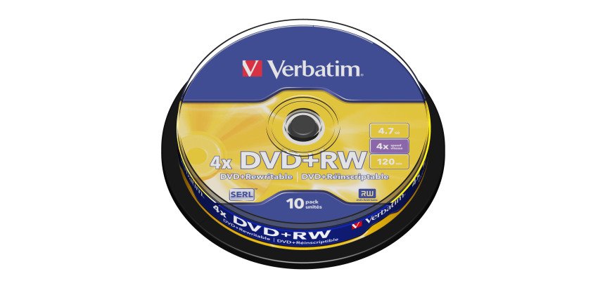 Verbatim - Scatola 10 DVD+RW - 43488 - 4,7GB