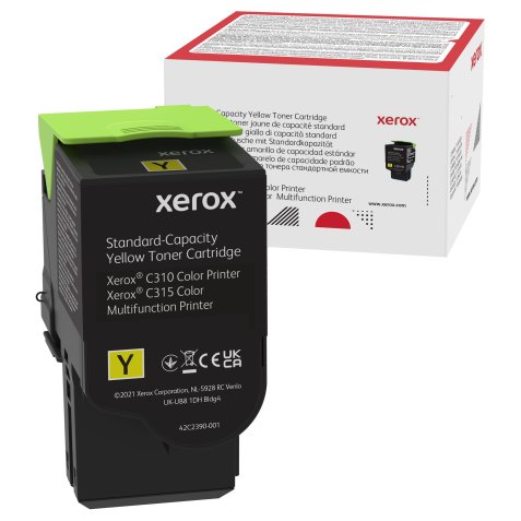 Xerox Genuine C310 / C315 Yellow Standard Capacity Toner Cartridge (2,000 pages) - 006R04359