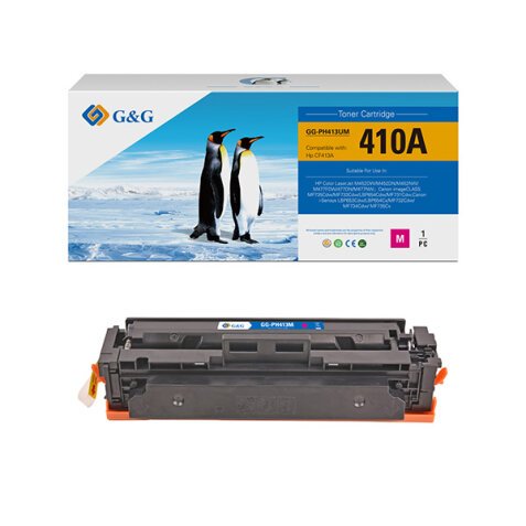 G&G - Toner Compatibile per Hp CF413A- Magenta - 2.300 pag