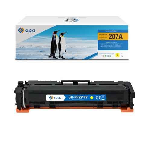 GG - Toner Compatibile per Hp W2212A - Giallo - 1.250 pag