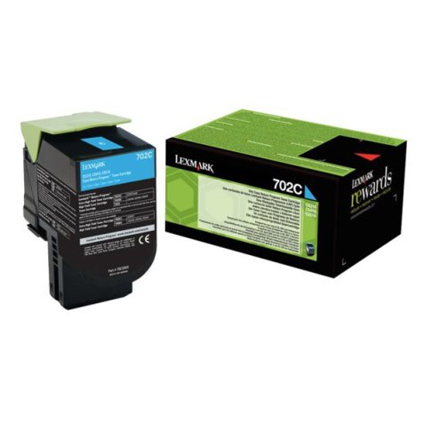 Lexmark - Toner - Ciano - 70C20C0 - return program - 1.000 pag