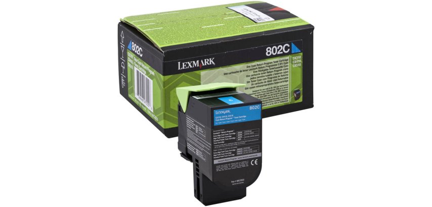 Lexmark - Toner - Ciano - 80C20C0 - return program - 1.000 pag