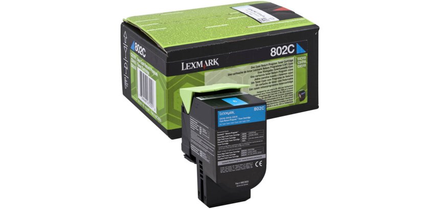 Lexmark - Toner - Ciano - 80C20C0 - return program - 1.000 pag